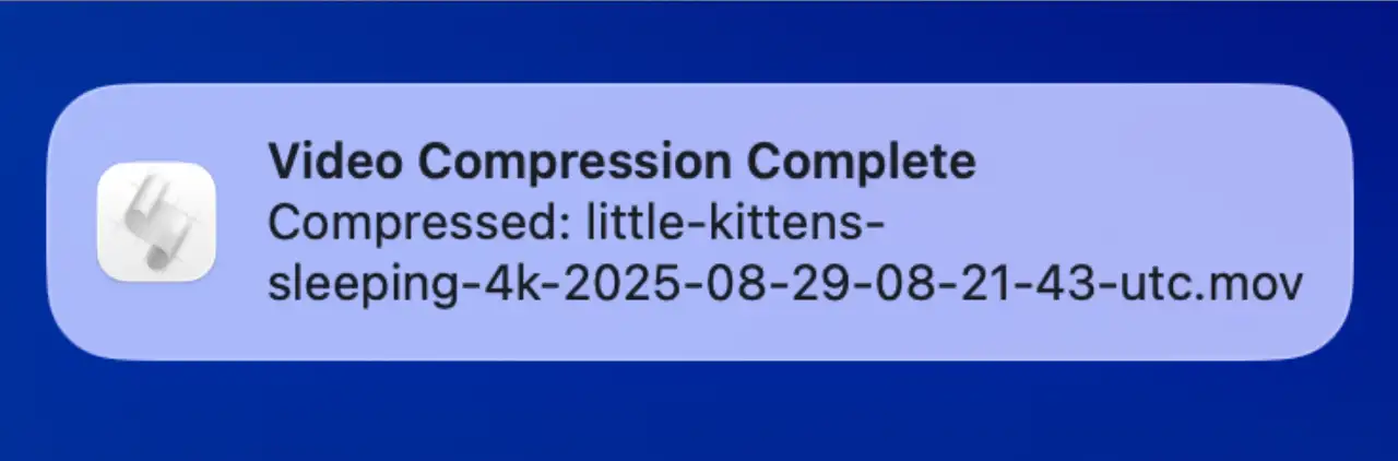 compression complete