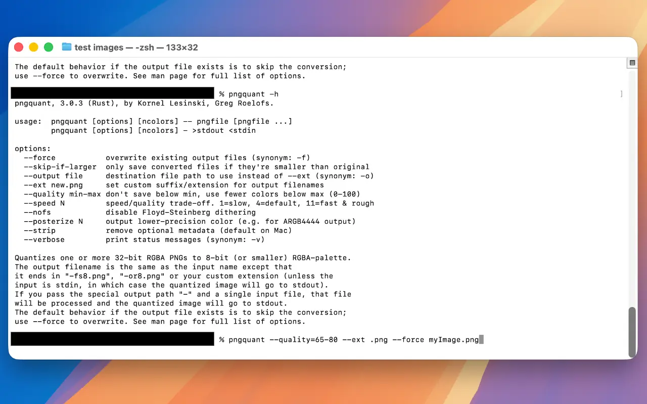 compress png in mac terminal